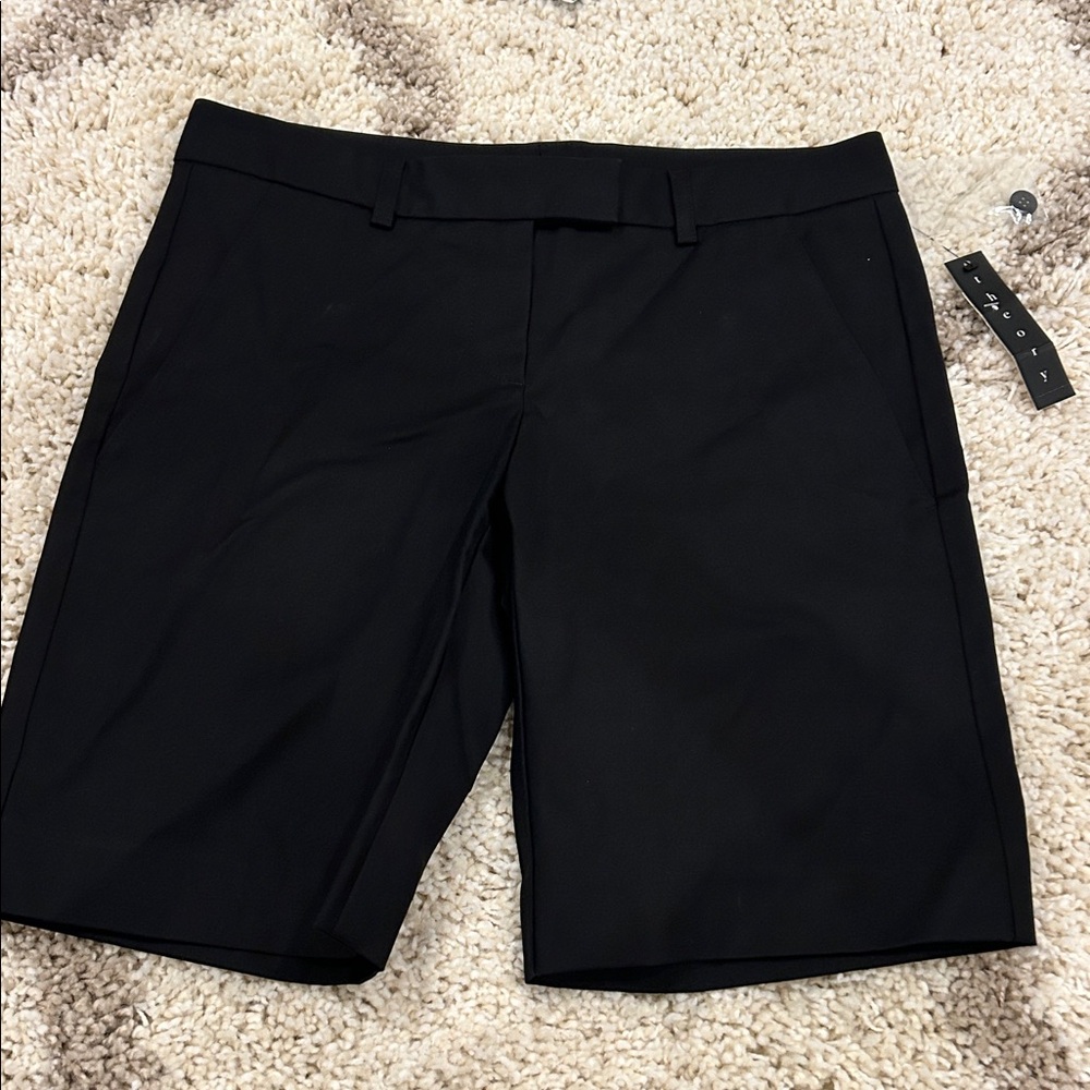 NWT theory black shorts